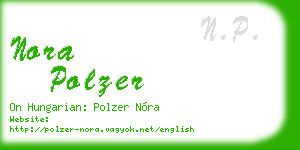 nora polzer business card